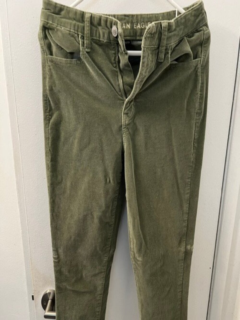 AE Green Corduroy Jeans 8 REG